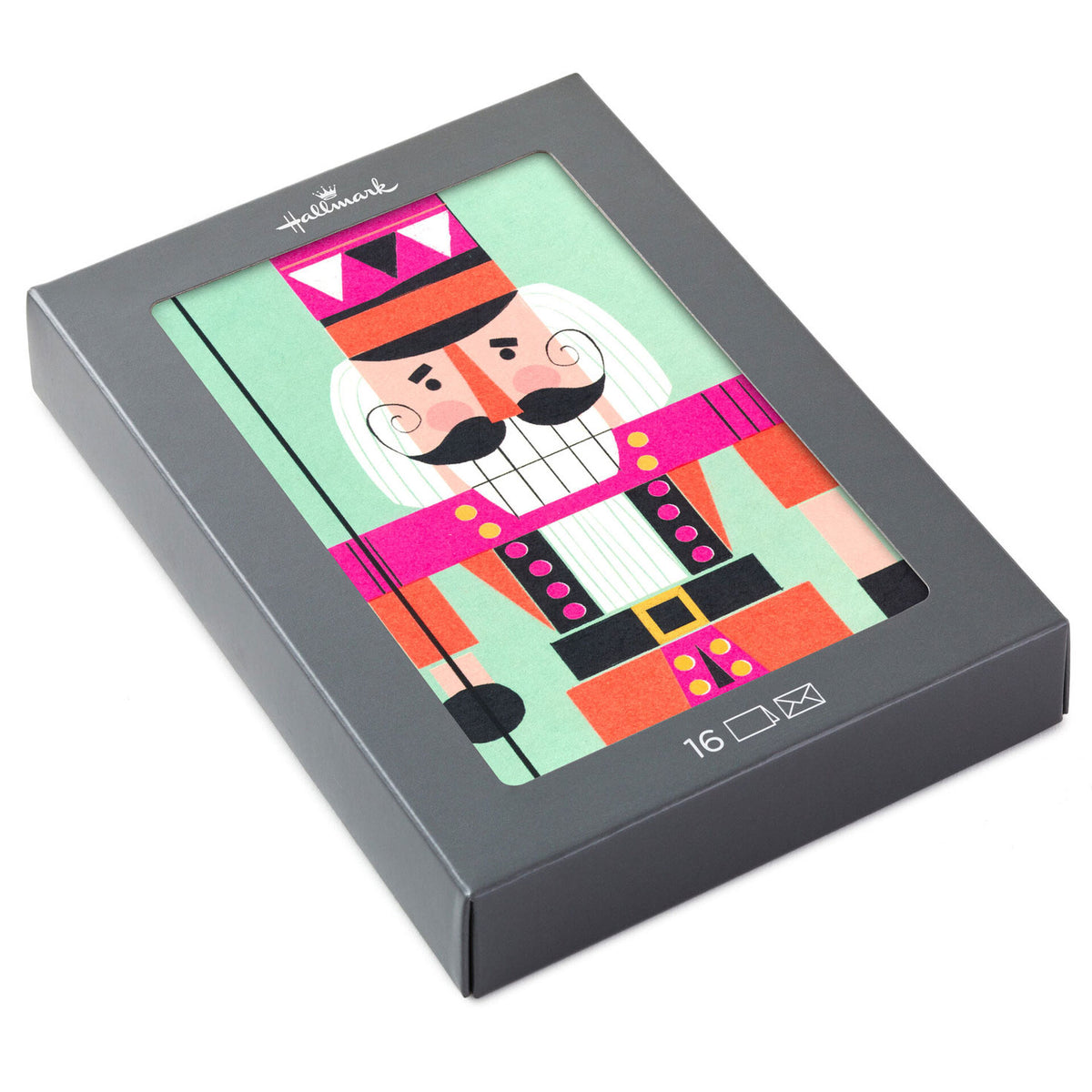 Hallmark Neon Nutcracker Boxed Christmas Cards, Pack of 16 Steve's