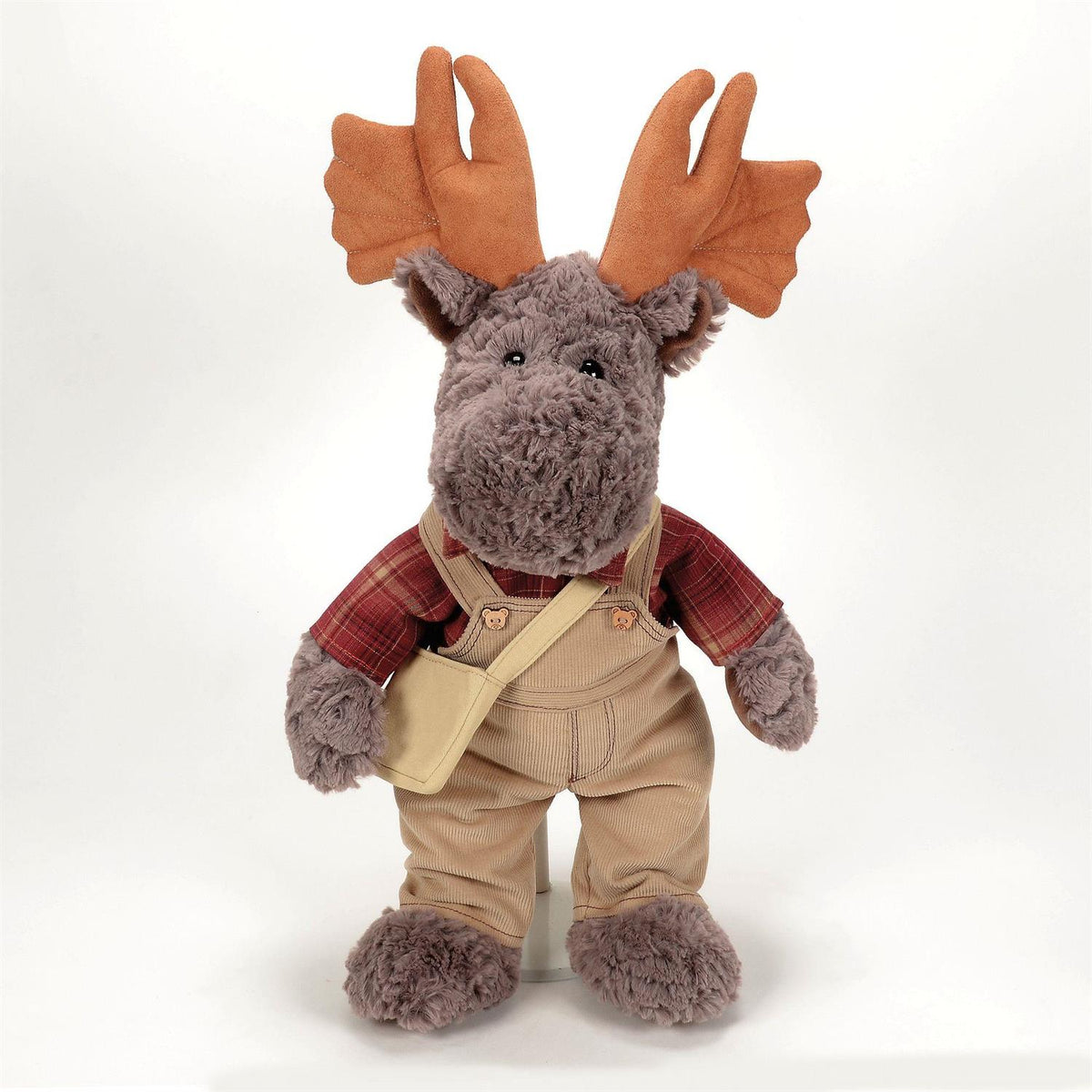 BOYDS BEARS Olive McButtons Dressed Moose Stuffed Plush 9