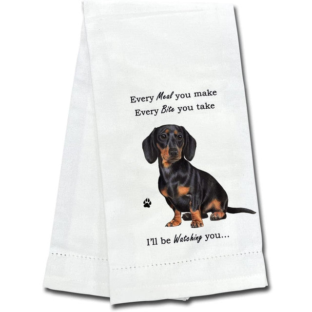 Kitchen Towel Every Bite You Take I'll Be Watching You Golden Retrieve ...