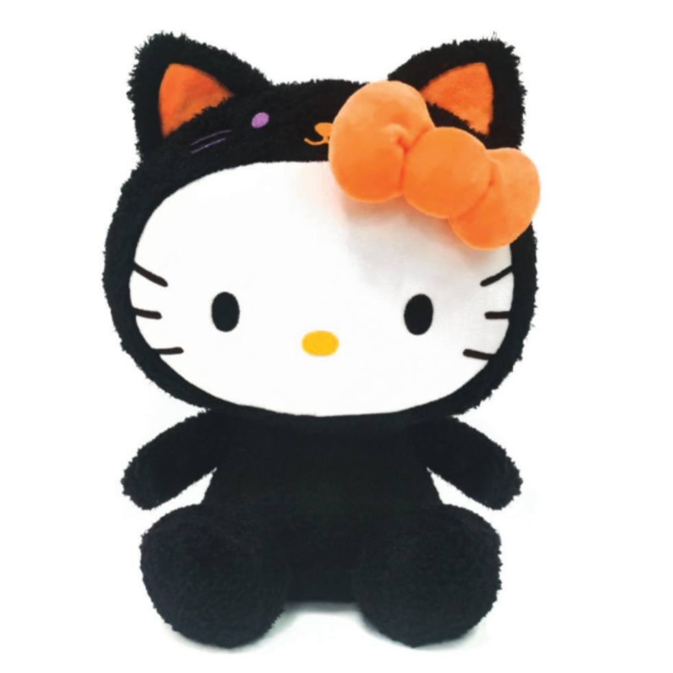 Hello Kitty ぬいぐるみ オレンジ 黒 9