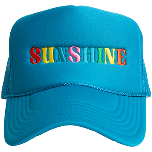 Sunshine Blue Katydid Embroidered Trucker Hat