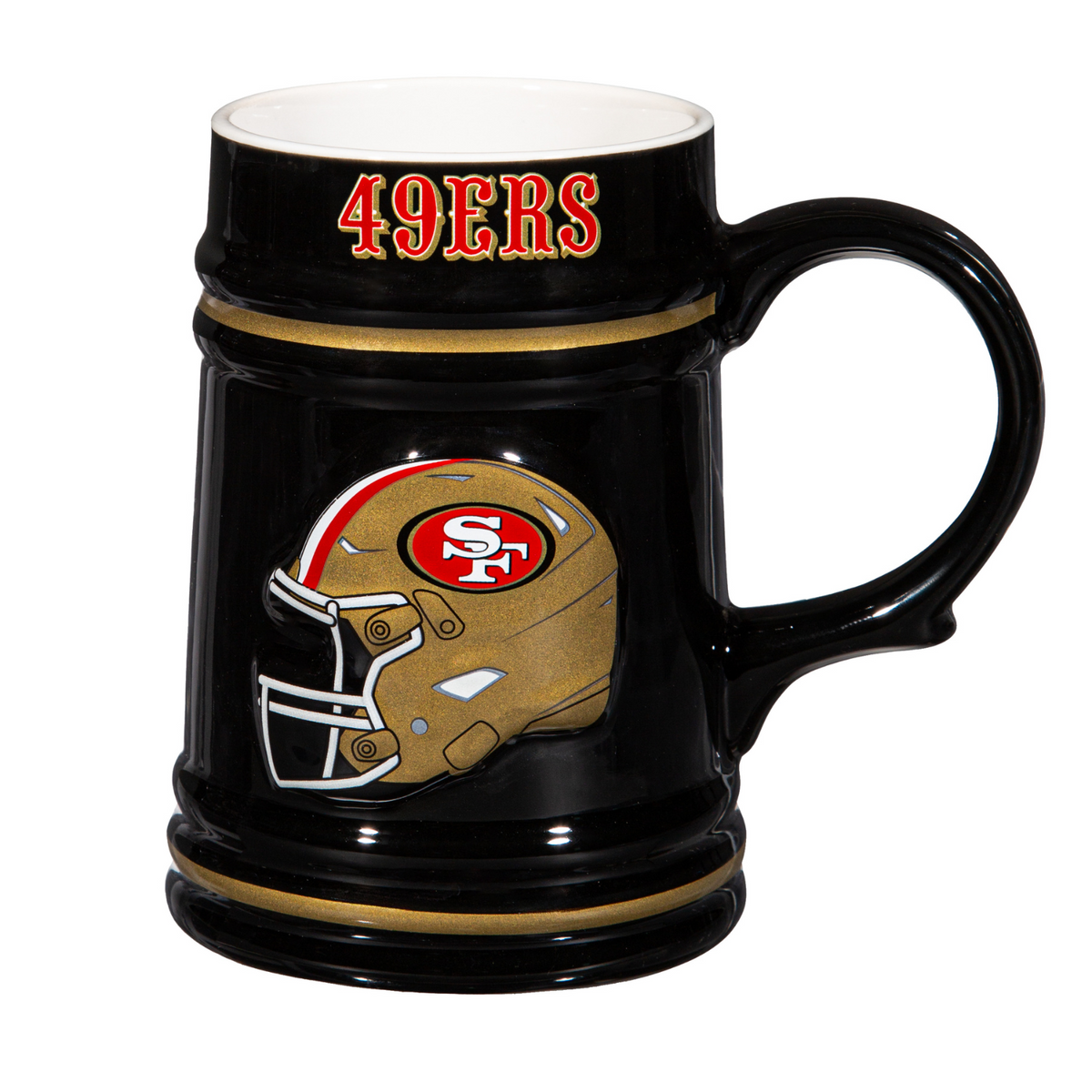 49ers coffee travel mug NFL San Francisco 49ers Ceramic Stein Mug 24 Oz. – Steve's Hallmark