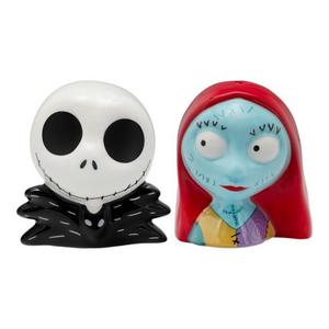 Nightmare Before Christmas Jack Skellington and Sally Salt and Pepper Shakers