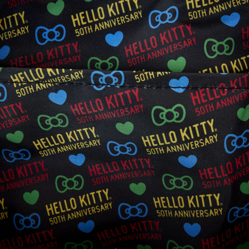 Loungefly Sanrio Hello Kitty 50th Anniversary All-Over Print Nylon Squ ...