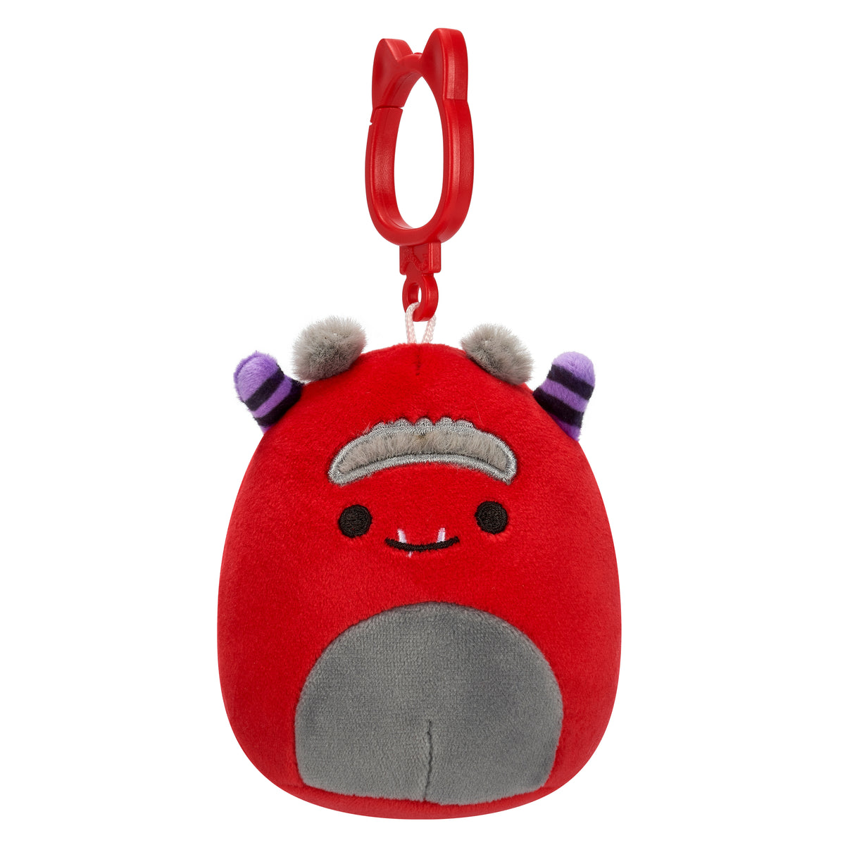 Halloween Squishmallow Jeb the Burgundy Monster with Grey Unibrow 3.5 ...