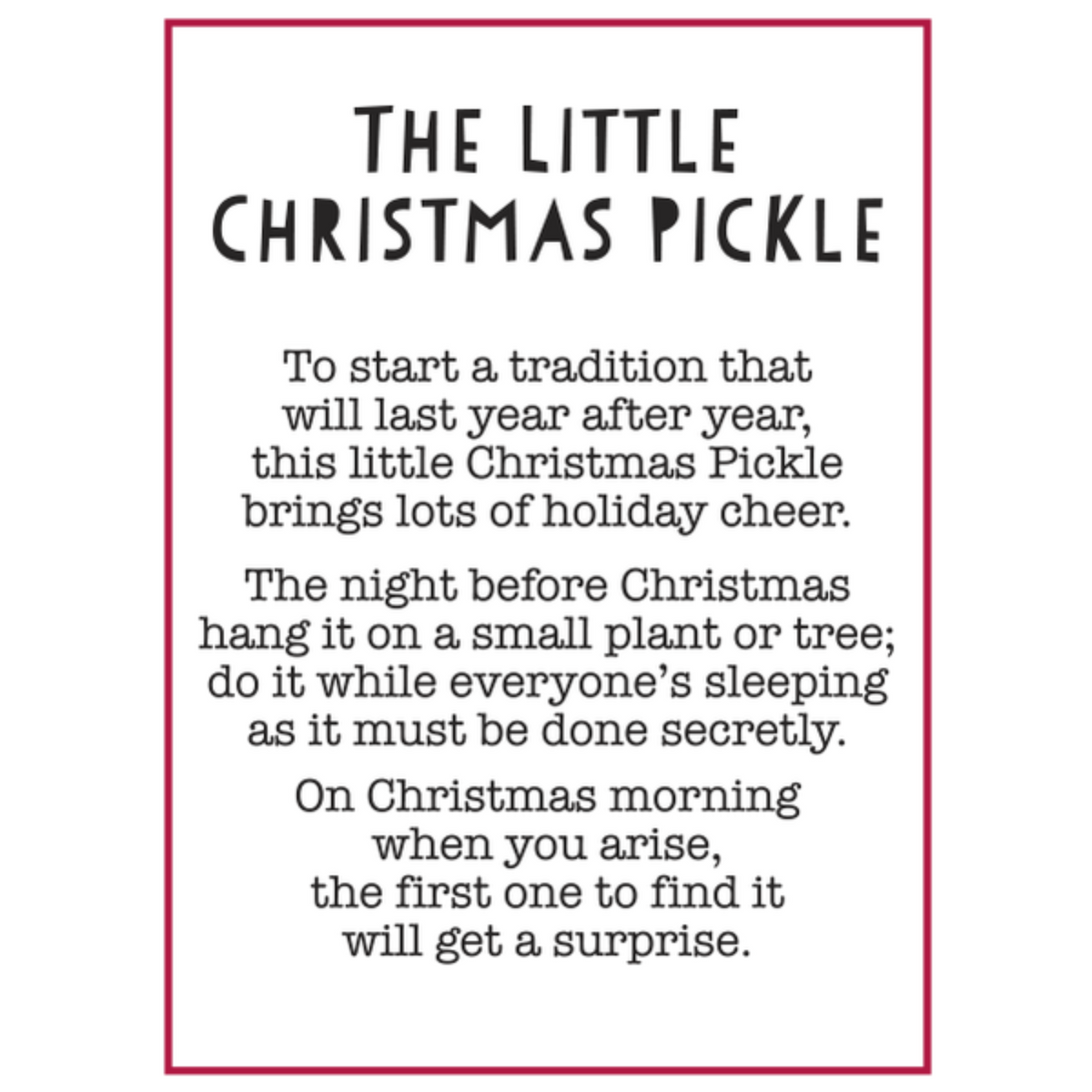 the little christmas pickle ornament – steve's hallmark