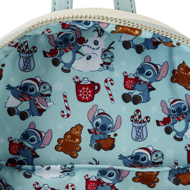 ◆LOUNGEFLY◆スティッチ スノーエンジェル グリッター リュック Loungefly Stitch Holiday Snow Angel Glitter Mini Backpack