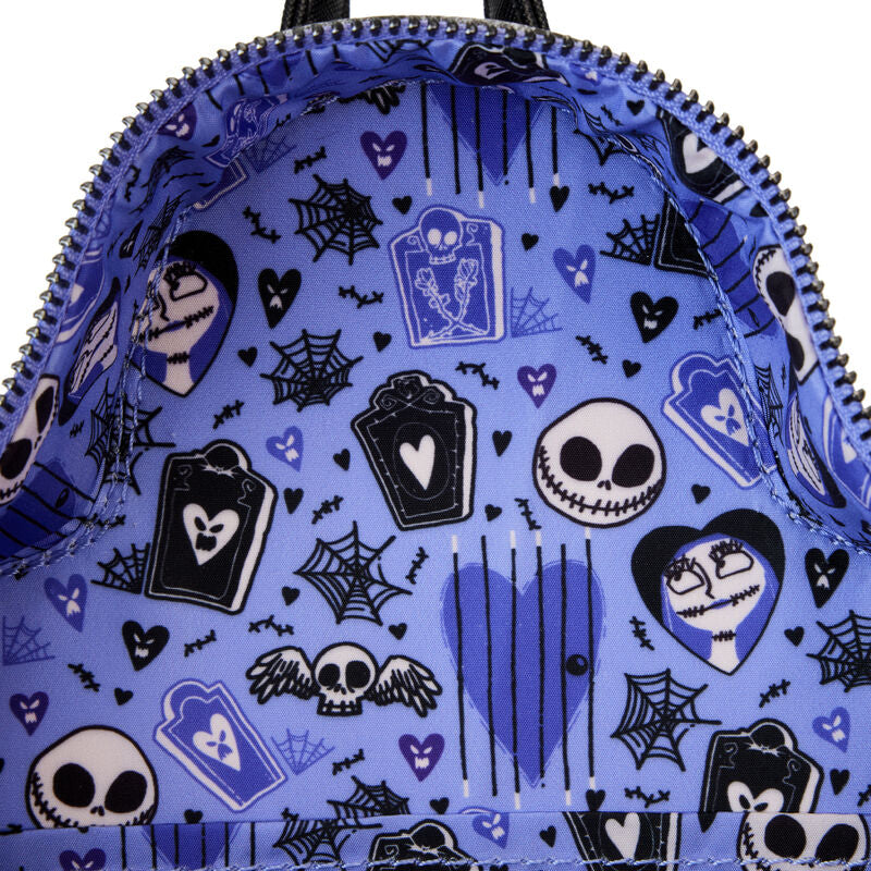 jack skellington loungefly mini backpack Nightmare Before Christmas Jack & Sally Eternally Yours Mini Backpack