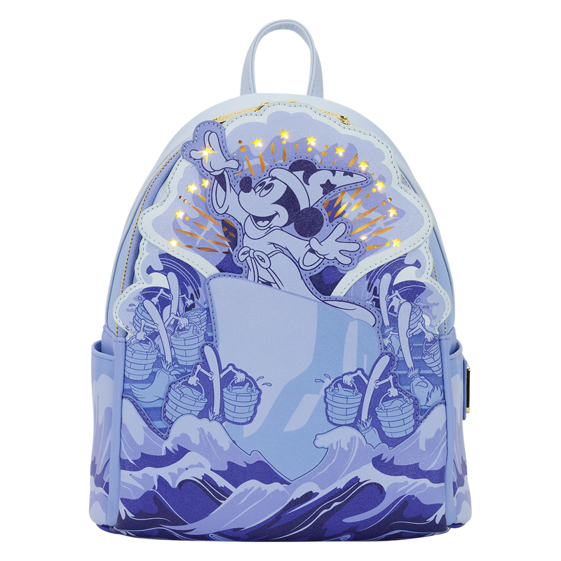 disney loungefly mini backpack blue Cinderella Pink Floral 75th Anniversary clean PU material and is easy to care for. Disney Parks Star Wars Hoth