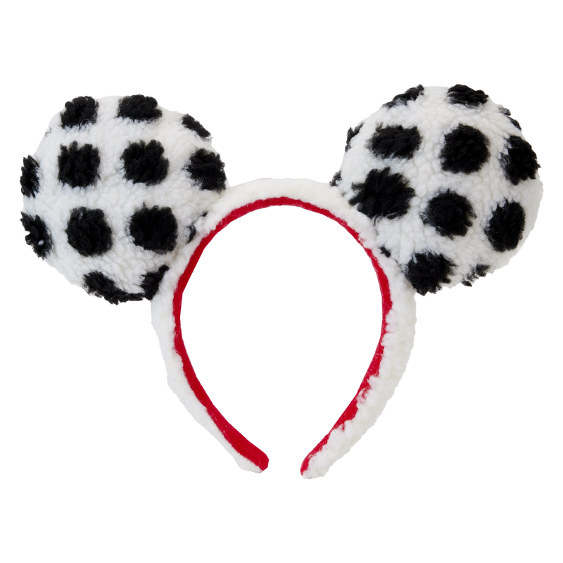 Loungefly Minnie Mouse Rocks The Dots Classic Sherpa Ear Headband  Dustbag Amazon.com: Loungefly Minnie Mouse Rocks the Dots Classic  main image 3