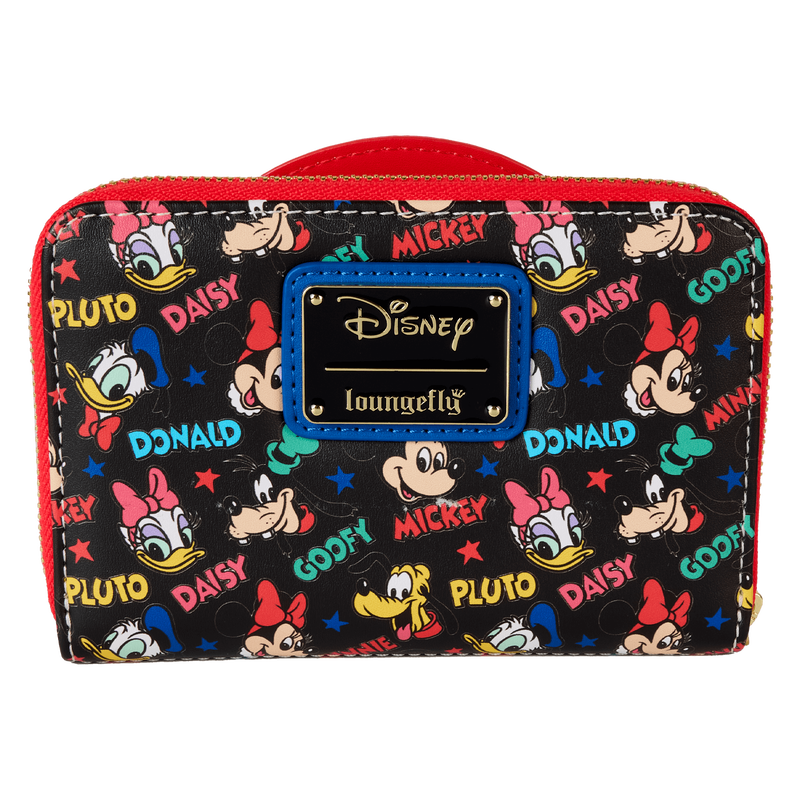 Loungefly Mickey Friends Classic All-Over Print Zip Around