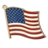 Waving American Flag Pin