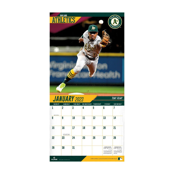 2023 Turner 12"x12" Wall Calendar Team MLB Oakland Athletics – Steve's  Hallmark
