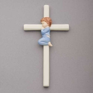 7.5" Valencia Praying Boy Cross