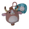 Squishmallow Howland the Peach Brahma Bull 3.5" Clip Stuffed Plush by Kelly Toy