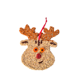Mr. Bird Rudolph the Red Nose Reindeer Christmas Cookie Bird Seed Ornament