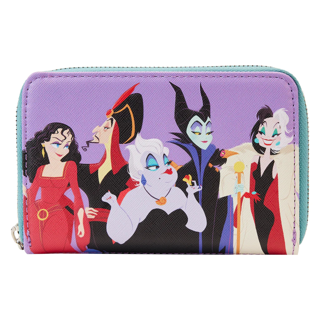 ディズニー　Loungefly 財布　ジミニー Loungefly Disney Villains Color Block Zip Around Wallet – Steve's