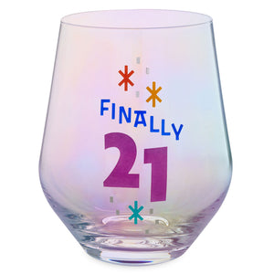 Hallmark Finally 21 Stemless Wine Glass, 16 oz.
