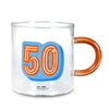 Hallmark Glass 50th Birthday Mug, 17.5 oz.