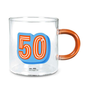 Hallmark Glass 50th Birthday Mug, 17.5 oz.