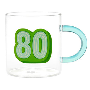 Hallmark Glass 80th Birthday Mug, 17.5 oz.