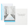 Hallmark Trees in Snow and Snowy Bridge Boxed Holiday Cards With Seals, Pack of 40
