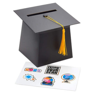Hallmark Grad Cap Card Holder Box With Stickers