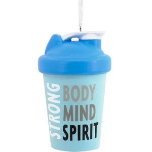 Hallmark Fitness Shaker Bottle Christmas Ornament