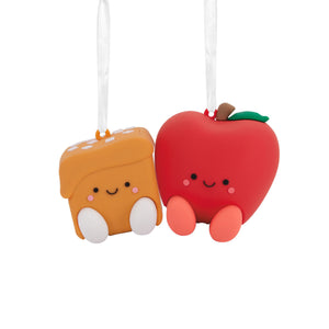 Better Together Apple and Caramel Magnetic Hallmark Ornaments, Set of 2