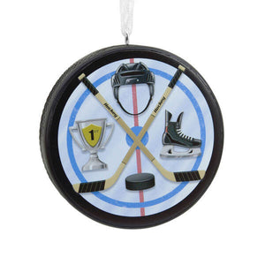 Hallmark Hockey Puck Ornament