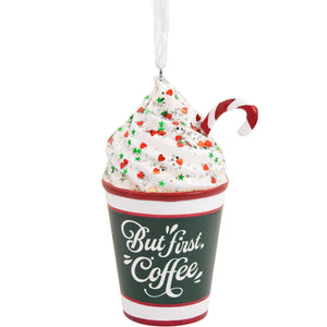 Hallmark But First, Coffee Christmas Ornament