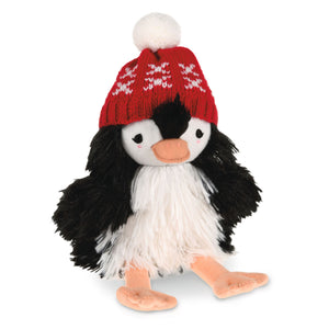 Hallmark Mini MopTops Fluffy Penguin Holiday Plush, 8.5"
