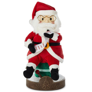 Hallmark Santa Claus Musical Christmas Tree-Lighting Plush Figurine, 12"