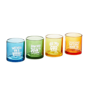 Hallmark Friends Lowball Glasses, Set of 4