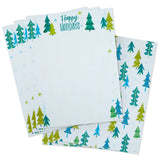 Hallmark Festive Winter Stationery Sheets, Pack of 20