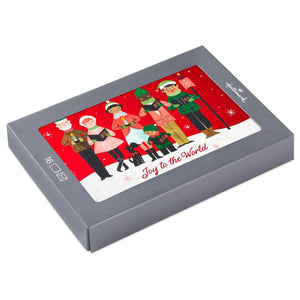 Hallmark Joyful Carolers Boxed Christmas Cards, Pack of 16