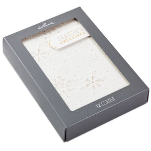 Hallmark Elegant Snowflakes Boxed Holiday Cards, Pack of 12