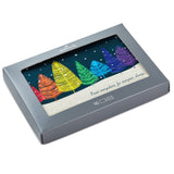 Hallmark Colorful Trees Peace Everywhere Boxed Holiday Cards, Pack of 16