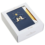 Hallmark Nativity on Blue Boxed Christmas Cards, Pack of 10