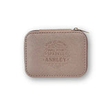 Personalized Travel Jewelry Box in Pink with Debossed Name Ashley - never let anyone dull your sparkle