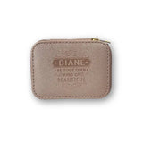 Personalized Travel Jewelry Box in Pink with Debossed Name Diane - be your own kind of beautiful