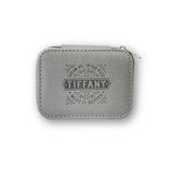 Personalized Travel Jewelry Box in Silver with Debossed Name Tiffany - dream big, work hard, make it happen