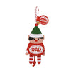 Pull-String Christmas Dancing Ornament with Personalized Name DIY Blank and Special People