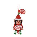 Pull-String Christmas Dancing Ornament with Personalized Name DIY Blank and Special People