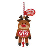 Pull-String Christmas Dancing Ornament with Personalized Name Abigail to Connor
