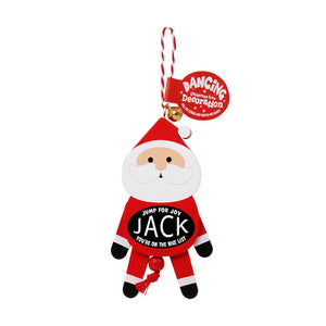 Pull-String Christmas Dancing Ornament with Personalized Name Jack to Luke