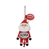 Pull-String Christmas Dancing Ornament with Personalized Name Madison to Zoey