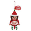 Pull-String Christmas Dancing Ornament with Personalized Name Madison to Zoey