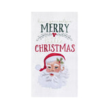 Merry Little Christmas Vintage Santa Face Towel