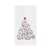 Dog Face Christmas Tree Christmas Towel